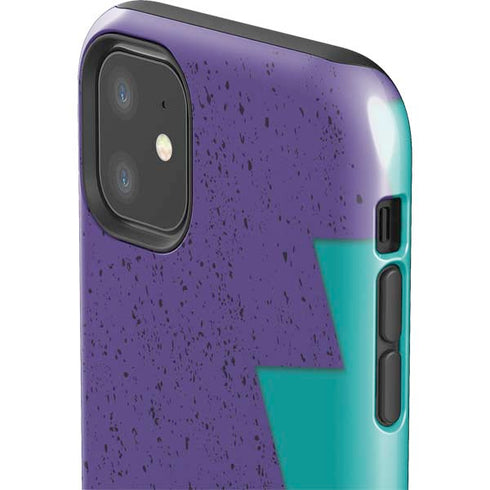 Purple Turquoise Zig Zag iPhone 11 Impact Case