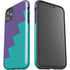 Purple Turquoise Zig Zag iPhone 11 Impact Case