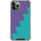 Purple Turquoise Zig Zag iPhone 11 Pro Max Clear Case