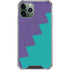 Purple Turquoise Zig Zag iPhone 11 Pro Max Clear Case
