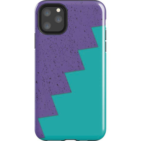 Purple Turquoise Zig Zag iPhone 11 Pro Max Impact Case