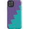 Purple Turquoise Zig Zag iPhone 11 Pro Max Impact Case