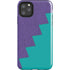 Purple Turquoise Zig Zag iPhone 11 Pro Max Impact Case