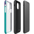 Purple Turquoise Zig Zag iPhone 11 Pro Max Impact Case