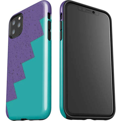 Purple Turquoise Zig Zag iPhone 11 Pro Max Impact Case