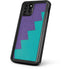Purple Turquoise Zig Zag iPhone 11 Pro Waterproof Case