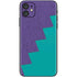 Purple Turquoise Zig Zag iPhone 11 Skin