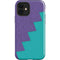 Purple Turquoise Zig Zag iPhone 12 Impact Case