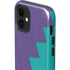 Purple Turquoise Zig Zag iPhone 12 Impact Case