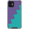 Purple Turquoise Zig Zag iPhone 12 Mini Clear Case
