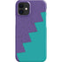 Purple Turquoise Zig Zag iPhone 12 Mini Lite Case
