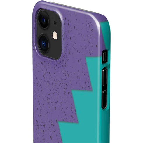 Purple Turquoise Zig Zag iPhone 12 Mini Lite Case