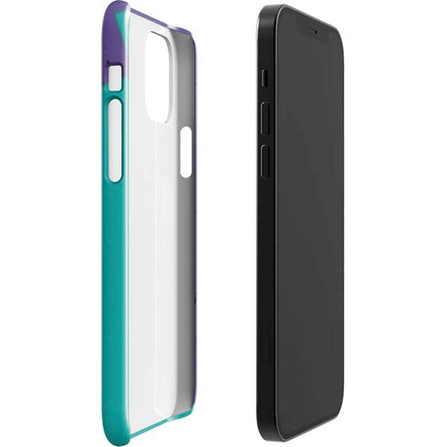 Purple Turquoise Zig Zag iPhone 12 Mini Lite Case