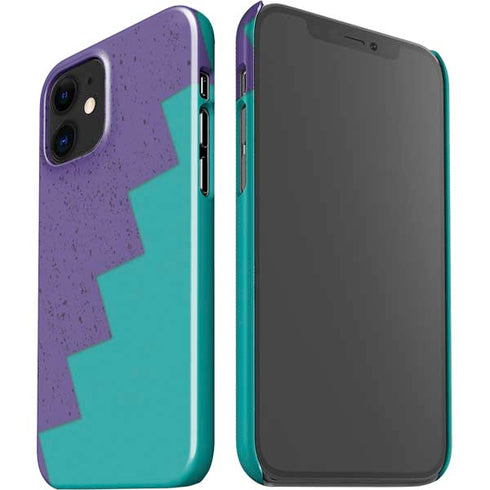 Purple Turquoise Zig Zag iPhone 12 Mini Lite Case