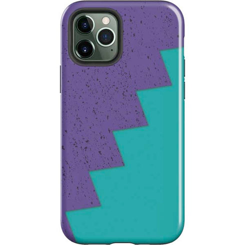 Purple Turquoise Zig Zag iPhone 12 Pro Impact Case