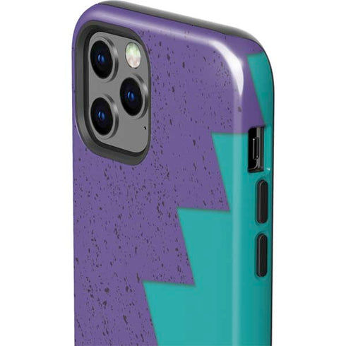 Purple Turquoise Zig Zag iPhone 12 Pro Impact Case