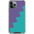 Purple Turquoise Zig Zag iPhone 12 Pro Max Clear Case