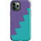 Purple Turquoise Zig Zag iPhone 12 Pro Max Impact Case