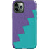 Purple Turquoise Zig Zag iPhone 12 Pro Max Impact Case