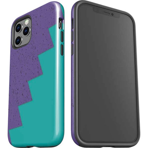 Purple Turquoise Zig Zag iPhone 12 Pro Max Impact Case