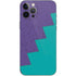 Purple Turquoise Zig Zag iPhone 12 Pro Max Skin