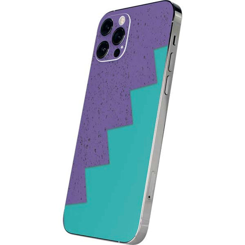 Purple Turquoise Zig Zag iPhone 12 Pro Max Skin