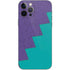 Purple Turquoise Zig Zag iPhone 12 Pro Skin