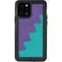 Purple Turquoise Zig Zag iPhone 12 Pro Waterproof Case