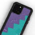 Purple Turquoise Zig Zag iPhone 12 Pro Waterproof Case