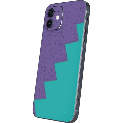 Purple Turquoise Zig Zag iPhone 12 Skin