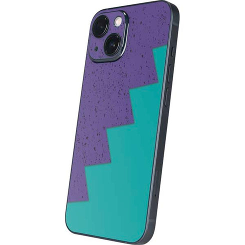 Purple Turquoise Zig Zag iPhone 13 Mini Skin