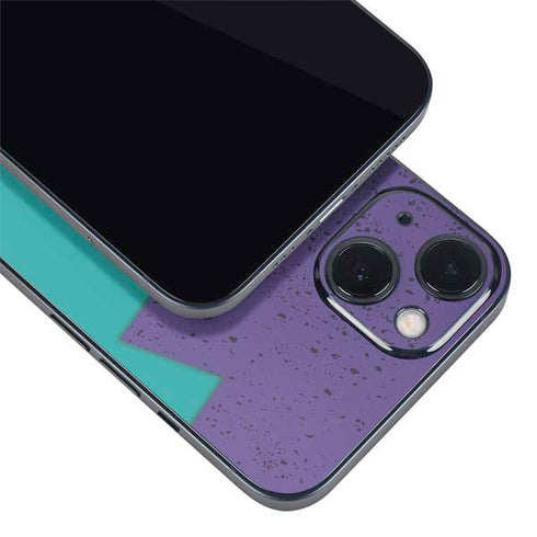 Purple Turquoise Zig Zag iPhone 13 Mini Skin