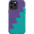 Purple Turquoise Zig Zag iPhone 13 Pro Max Impact Case