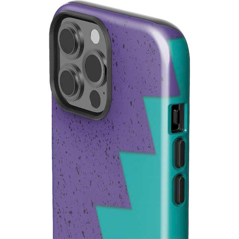 Purple Turquoise Zig Zag iPhone 13 Pro Max Impact Case