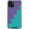 Purple Turquoise Zig Zag iPhone 14 Clear Case