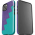 Purple Turquoise Zig Zag iPhone 15 Plus Impact Case