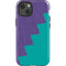 Purple Turquoise Zig Zag iPhone 14 Impact Case
