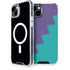 Purple Turquoise Zig Zag iPhone 15 Plus MagSafe Case