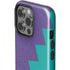 Purple Turquoise Zig Zag iPhone 15 Pro Impact Case
