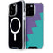 Purple Turquoise Zig Zag iPhone 14 Pro MagSafe Case
