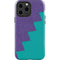Purple Turquoise Zig Zag iPhone 15 Pro Max Impact Case