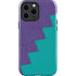 Purple Turquoise Zig Zag iPhone 15 Pro Max Impact Case