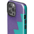 Purple Turquoise Zig Zag iPhone 15 Pro Max Impact Case