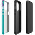 Purple Turquoise Zig Zag iPhone 15 Pro Max Impact Case