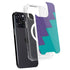 Purple Turquoise Zig Zag iPhone 14 Pro Max MagSafe Case