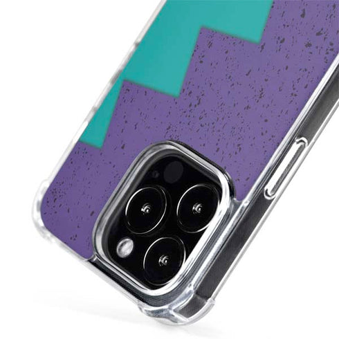 Purple Turquoise Zig Zag iPhone 15 Pro Max MagSafe Case