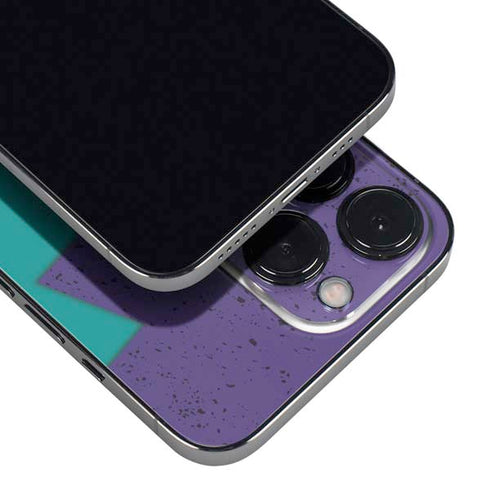 Purple Turquoise Zig Zag iPhone 14 Pro Max Skin