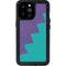 Purple Turquoise Zig Zag iPhone 14 Pro Max Waterproof Case