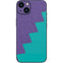 Purple Turquoise Zig Zag iPhone 14 Skin