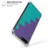 Purple Turquoise Zig Zag iPhone 7/8 Plus Clear Case